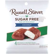 Russell Stover suhkruvabad kookoskommid