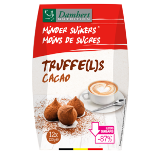 Damhert Truffels Cacao - suhkruvabad Belgia šokolaadist keto-trühvlid