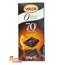 Valor suhkruvaba vegan tume sokolaad apelsiniga