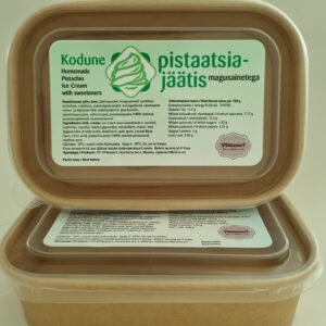 Suhkruvaba pistaatsiajäätis