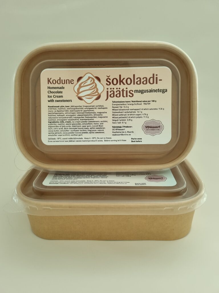 Suhkruvaba šokolaadijäätis