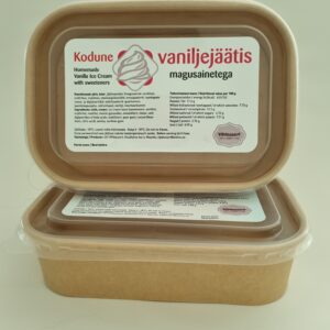 Suhkruvaba vaniljejäätis